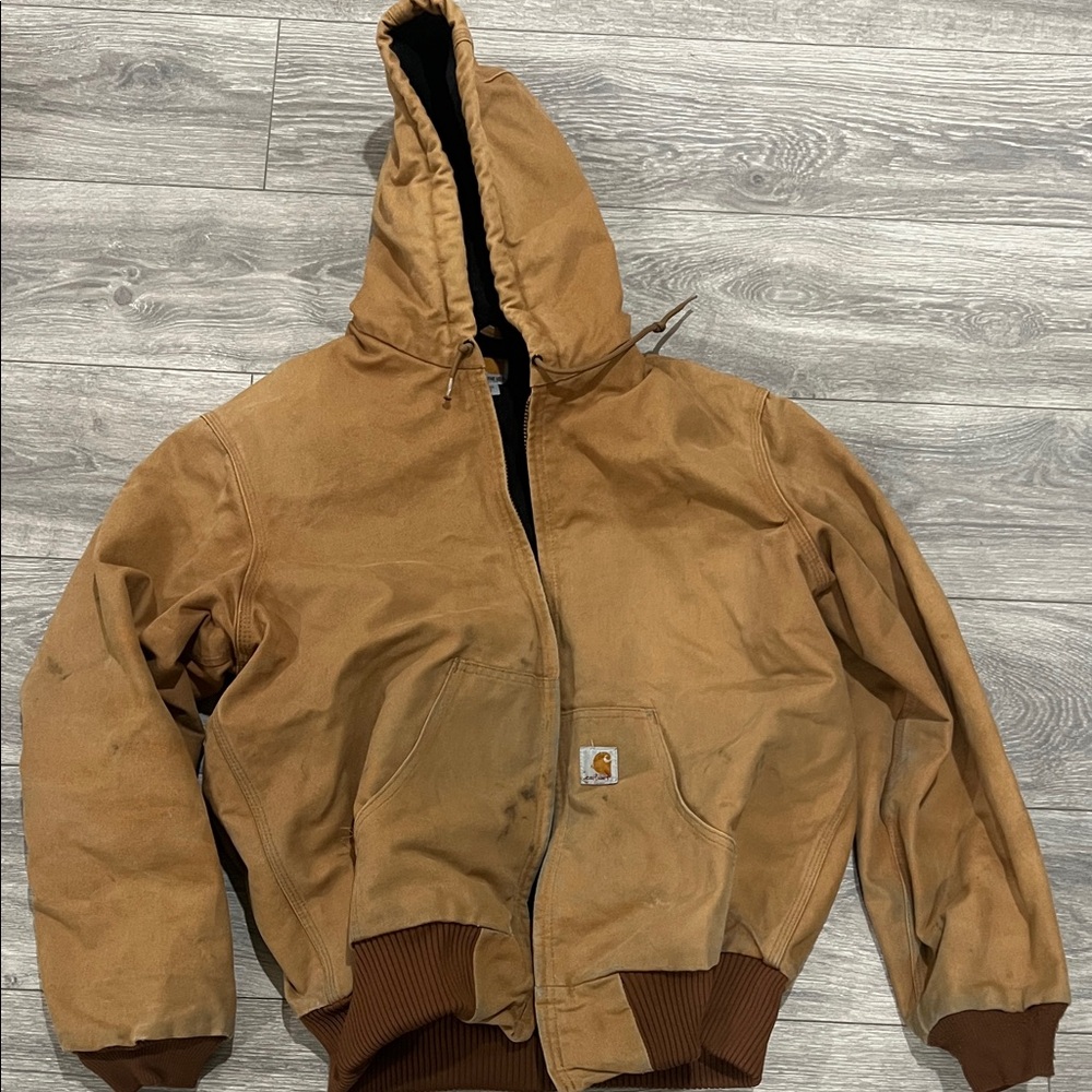 Carhartt Men's Tan Hooded Performance Jacket